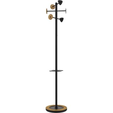 Unilux Garderobenständer BORA BAMBOO 178cm 6Haken sw