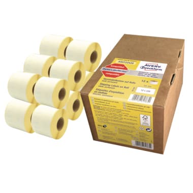 Avery Zweckf. Etikett 36x89mm ws 18Rollen 4.680St.