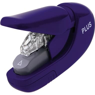 PLUS Japan Heftgerät klammerlos 5Bl blau