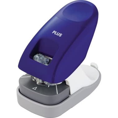 PLUS Japan Heftgerät klammerlos 10Bl blau