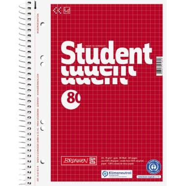 Brunnen Collegeblock DIN A5 80Blatt kar.