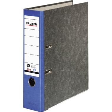 Falken Ordner S80 DIN A4 80mm RC Pappe blau
