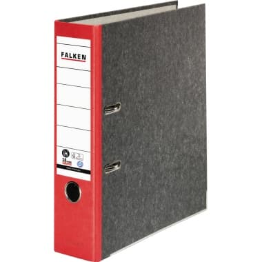 Falken Ordner S80 DIN A4 80mm RC Pappe rot