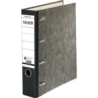Falken Doppelordner S70 2xDIN A5 quer 70mm Pappe sw