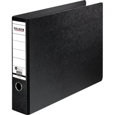Falken Ordner N80 DIN A3 quer 80mm Hartpappe sw