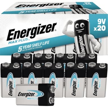 Energizer Batterie Max Plus 9V/E-Block/6LR61 20 St.