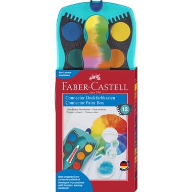 Faber-Castell Farbkasten Connector 12Farben+Deckws tk