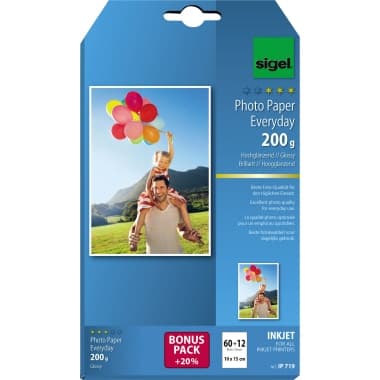 Sigel Fotopapier Everyday- plus DIN A6 200g ws 72 Bl.