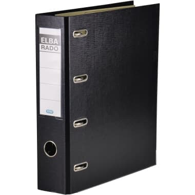 Elba Doppelordner rado plast 2xA5 quer 75mm sw