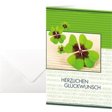 Sigel Faltkarte Fortune 10 St./Pack. +Umschl.