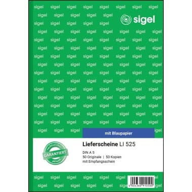Sigel Lieferschein DIN A5 2x50Blatt