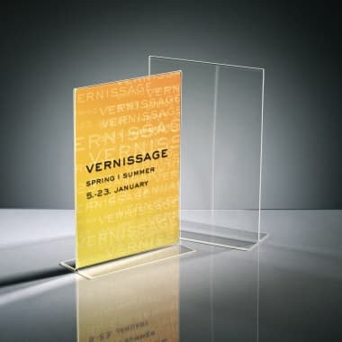 Sigel Tischaufsteller DIN A4 210x300mm T-Form Acryl gk