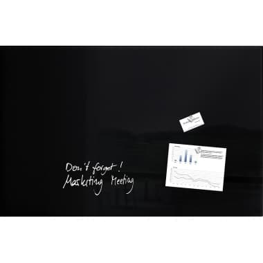 Sigel Magnetboard Artverum 100x65cm Glas schwarz