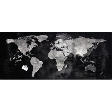 Sigel Magnetboard Artverum 1.300x550x15mm Glas World-Map