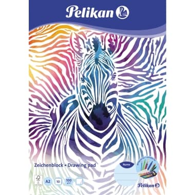 Pelikan Zeichenblock C2/10 DIN A2 chlorfrei 10Blatt ws