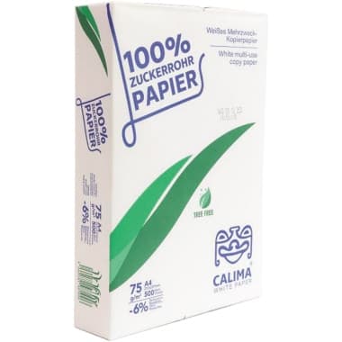 Calima Kopierpapier A4 75g ws 500Bl. Zuckerrohr