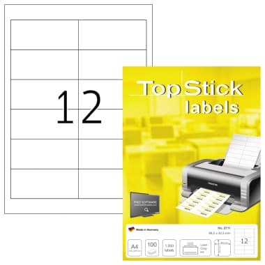 Etikett TopStick 96,5x42,3mm ws 1.200 St.