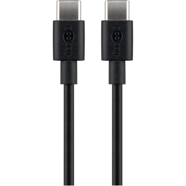 Goobay USB Kabel DAT USB-C/C v2.0 1m sw