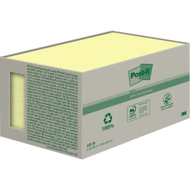 Post-it Haftnotiz Recycling Notes 127x76mm ge 6x100Bl