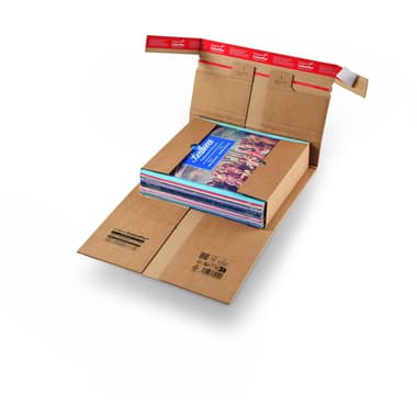 ColomPac Versandverpackung 320x320x60mm braun