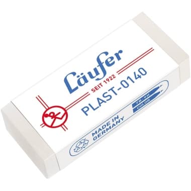 Läufer Radierer Plast Kunststoff transluzent