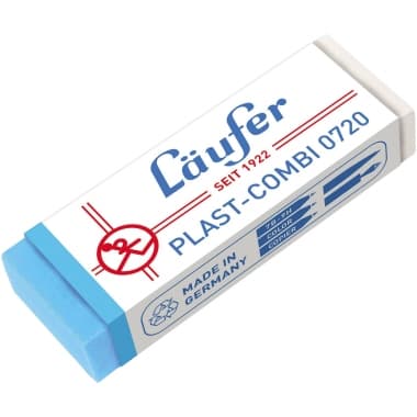 Läufer Radierer Plast-Combi 65x21x12mm