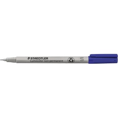 Staedtler Folienstift Lumocolor 0,4mm non-perm. bl