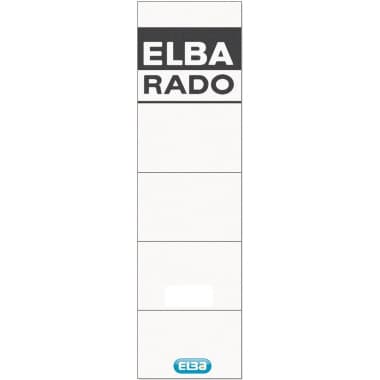 Elba Einsteckrücken-Schild kurz/breit ws 10 St.