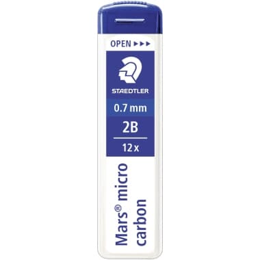 Staedtler Feinmine Mars micro carbon 2B 0,7mm 12St