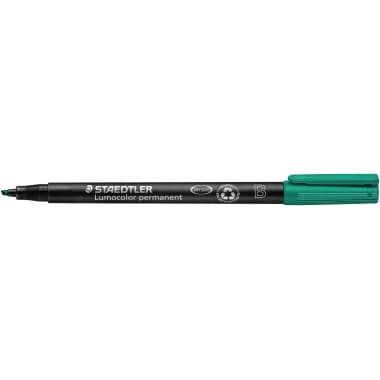 Staedtler Folienstift Lumocolor 1-2,5mm permanen gn