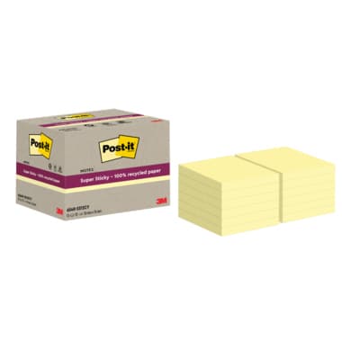 Post-it Haftnotiz Super Sticky 76x76mm ge 12x70Bl