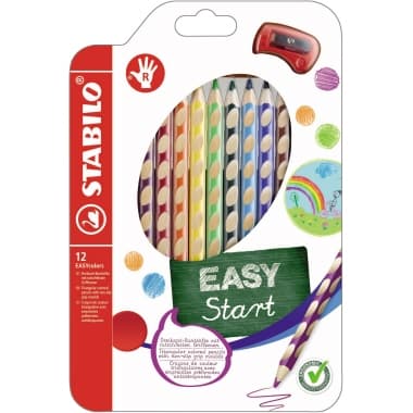 Stabilo Farbstift EASYcolors Rechtshänder sort 12St