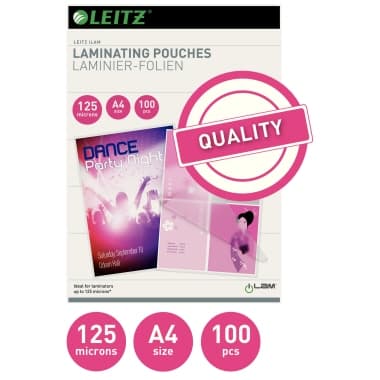 Leitz Laminierfolie DIN A4 125mic 100 St./Pack.