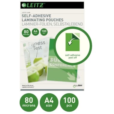 Leitz Laminierfolie DIN A4 sk 80mic gl 100 St.