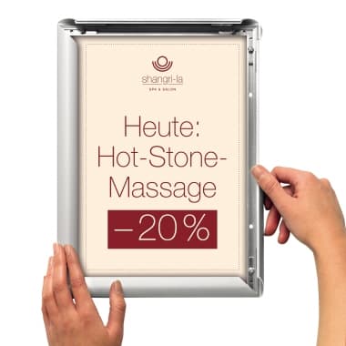 Deflecto Wandprospekthalter A4 Klapprahmen si