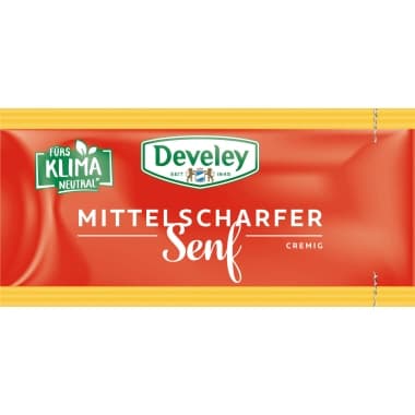 Develey Senf mittelscharf 15 ml 200 St./Pack.