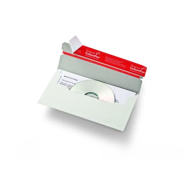 ColomPac CD/DVD-Versandtasche 12,1x22cm weiß