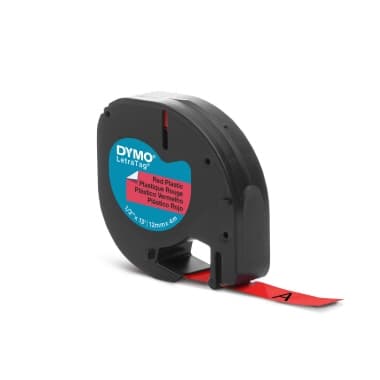 Dymo Schriftband-Kassette LetraTag 12mmx4m sw auf rt