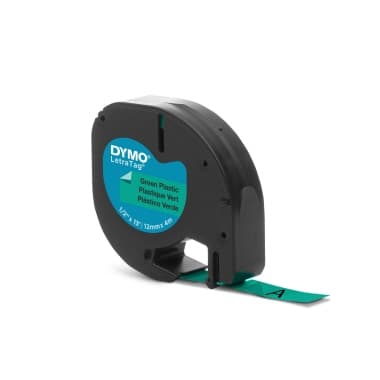 Dymo Schriftband-Kassette LetraTag 12mmx4m sw auf gn