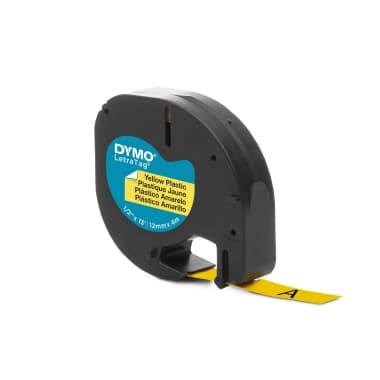 Dymo Schriftband-Kassette LetraTag 12mmx4m sw auf ge