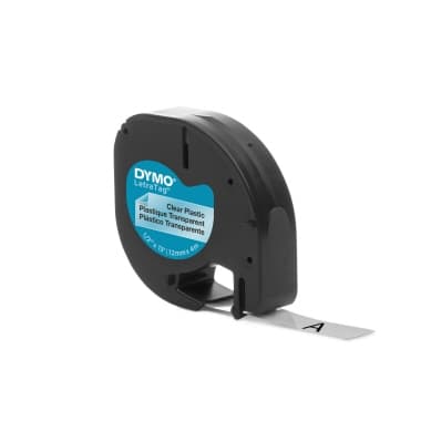 Dymo Schriftband-Kassette LetraTag 12mmx4m sw auf tr