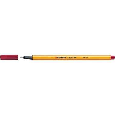 Stabilo Fineliner point 88 0,4mm dunkelrot