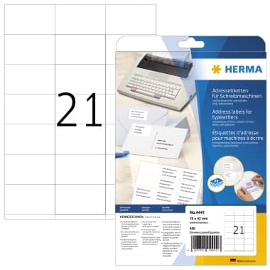 Herma Etikett für Adressen 70x42mm ws 420 St.