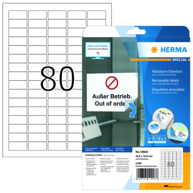 Herma Haftetikett 35,6x16,9mm ws 2.000 St.