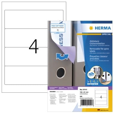 Herma Ordneretikett Movables 192x61mm ws 400 St.