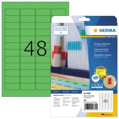 Herma Etikett SPECIAL 45,7x21,2mm grün 960St