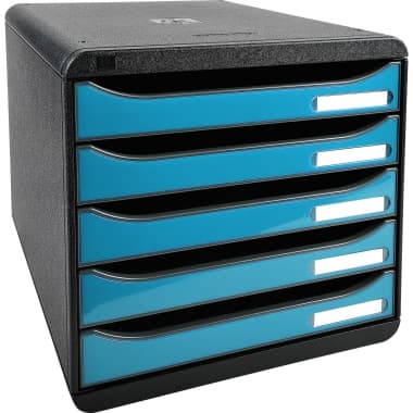 Exacompta Schubladenbox BIG- BOX PLUS 5Sch. glo/tk