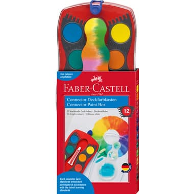 FABER CASTELL Farbkasten Connector 12Farben