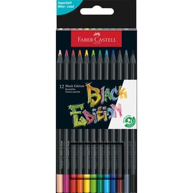 Faber-Castell Buntstift Black Edition sort 12St