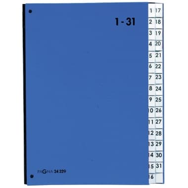 Pagna Pultordner DIN A4 1-31 32Fächer PP bl